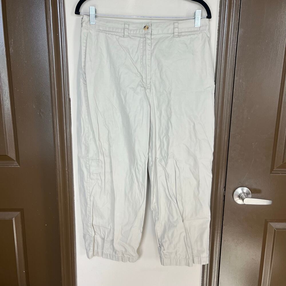 Talbots Cropped Capri Chino Pants Women’s 12P Preppy Coastal Corpcore Workwear